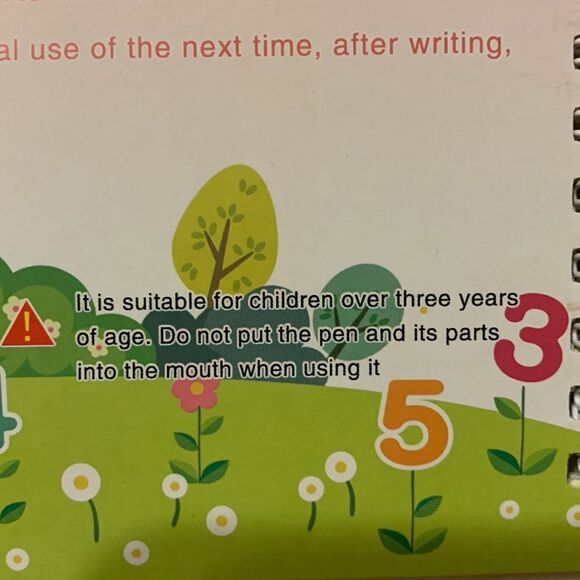 Recessed exercise set of four books for children with invisible/reuse pencils - Picture 5 of 6